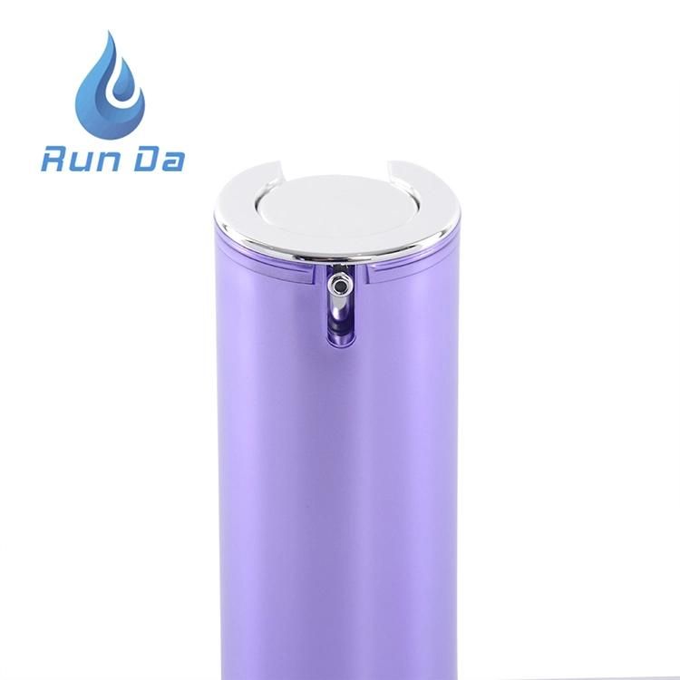 15 30 40ml Factory Price Airless Spray Cosmetic Container Pink Silver Bottle