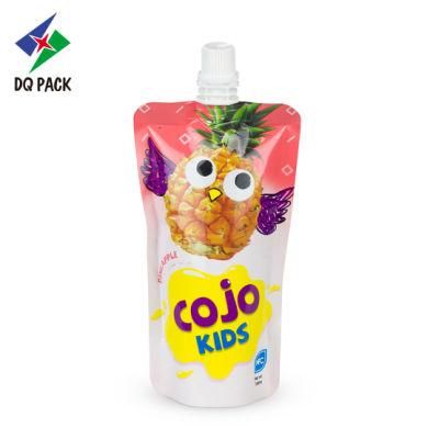 Dq Pack Custom Printed Spout Pouch Custom Logo Packaging Bag Wholesale Packaging Spout Pouch for Baby Food Packaging