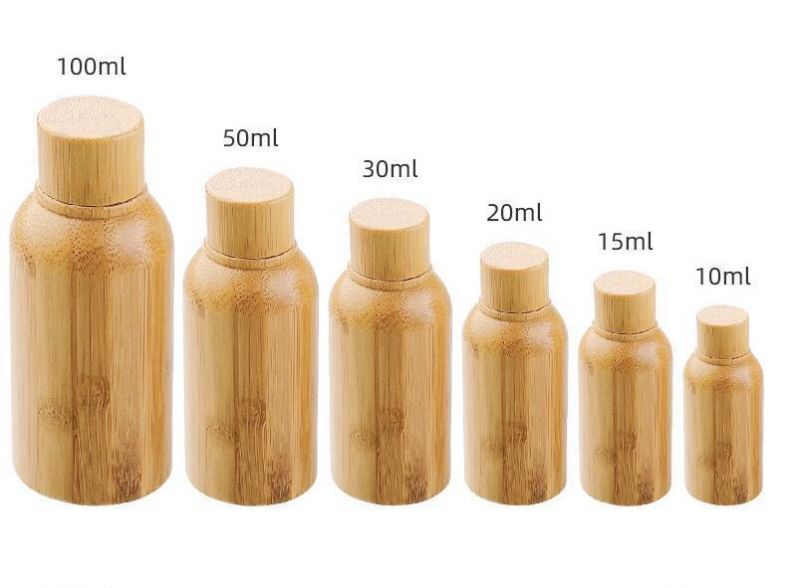 30 Ml / 50 Ml Bamboo Shell Glass Essential Oil Bottle