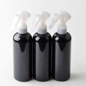 300ml Pet Plastic Round Shoulder Black Hand Trigger Watering Spray Bottle