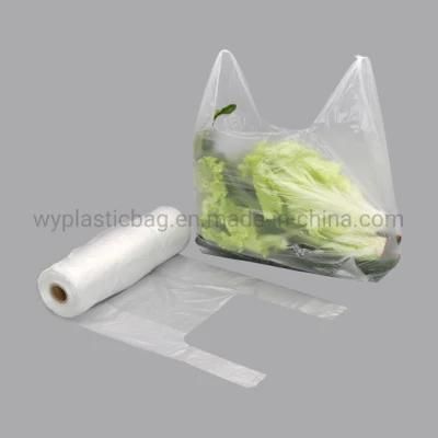 Wholesale Eco Friendly Singlet Bag 100% Biodegradable Plastic Shopping Bag with Logo Printed Degradable Plastic Grocery Bag