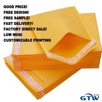 Kraft Mailer Customized Logo Printed Gold Foil Metallic Padded Wrap Packaging Plastic Envelopes