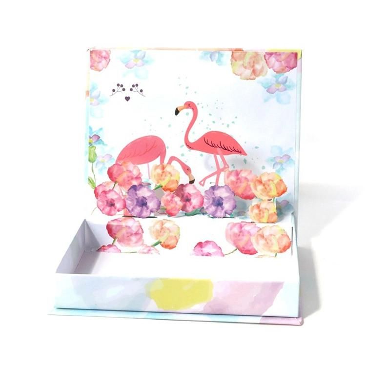 China Wholesale High Quality Custom Made Cardboard Hardcover Magnetic Gift Flamingo Box