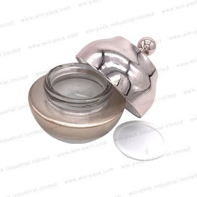 Luxury Custom Made Round Glass Face Cream Jar for Cosmetic in High Quality Low Price