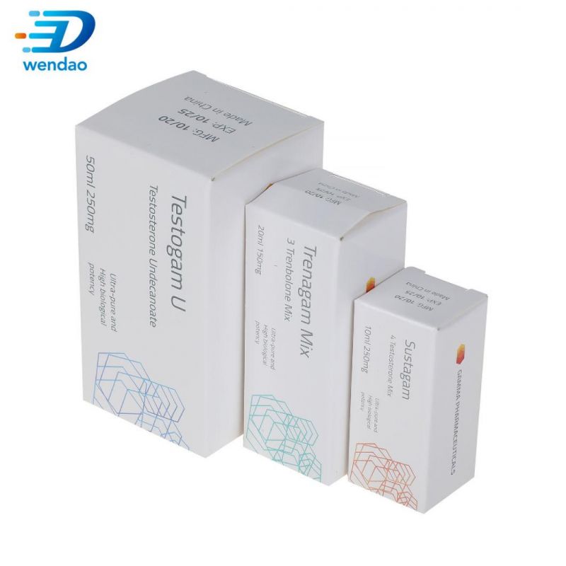 Custom 10ml Vial Steroid Powder Medicine Packaging Paper Box