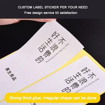 Shiny Label Sticker Marks for Food Bag, Bottles, Carton Box etc.