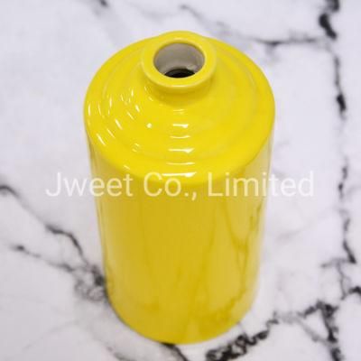 Wholesale Round Yellow 600ml Premium Vodka Porcelain Bottle