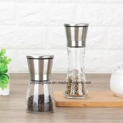 Glass Pepper Mill&Salt Kitchen Mill Grinding Machine