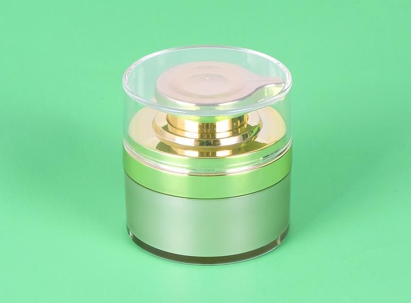 30g Gold Empty Plastic Acrylic Cream Jar for Skin Care