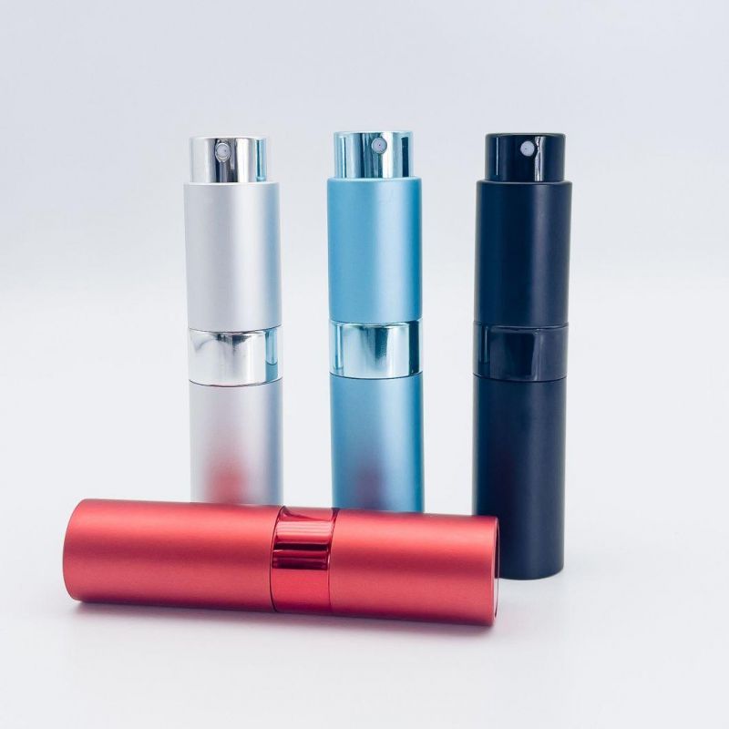 Aluminum Perfume Atomizer with Inner Glass Bottle