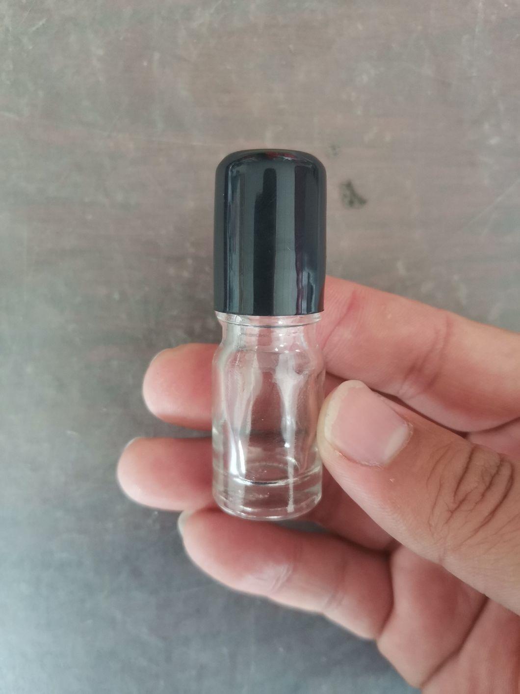 5ml-100ml 18mm Neck Finish Amber Essential Oil Roll on Glass Bottle with Plastic Cap Cosmetic Packaging Bottle