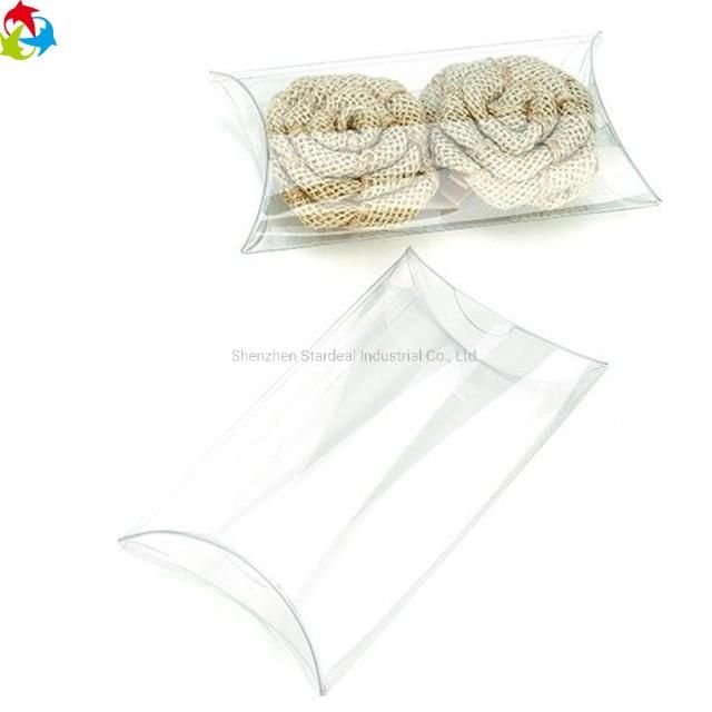 Clear Disposable Acetate Plastic Printed Pillow Box for Gift