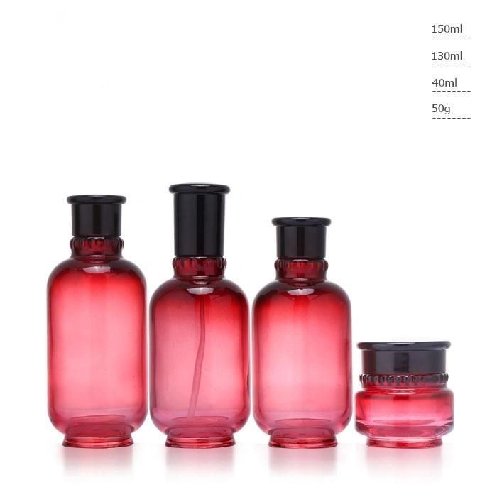 Ll36 Hot Sale Cream Frosted Bottlefor Cosmetic Cosmetics Cream Glass Bottles Have Stock