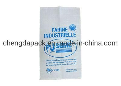 10kg 25kg 50kg High Quality Food Grade 100%Polypropylene PP Woven Plastic Grain Food Wheat Flour Bag