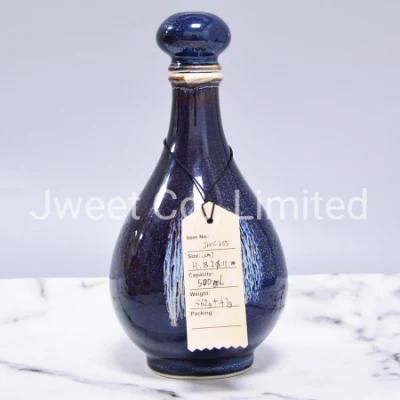 500ml Colored Porcelain Tequila Bottle Liquor Wine Tequila Bottle