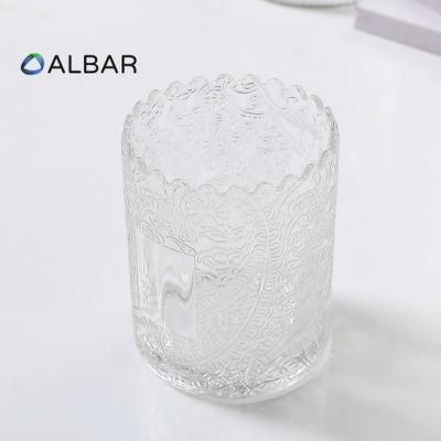 Popular Religion 7 Day 14 Day 400ml 440ml 500ml Clear Round Straight Oval Frosted Glassware Candle Jar