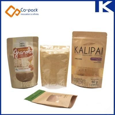 Standing Pouch Bag with Window for Spice Packaging