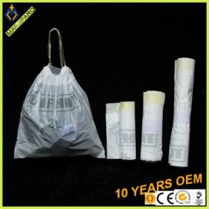 on Roll HDPE Heavy Duty Drawtape Drawstring Garbage Trash Bag