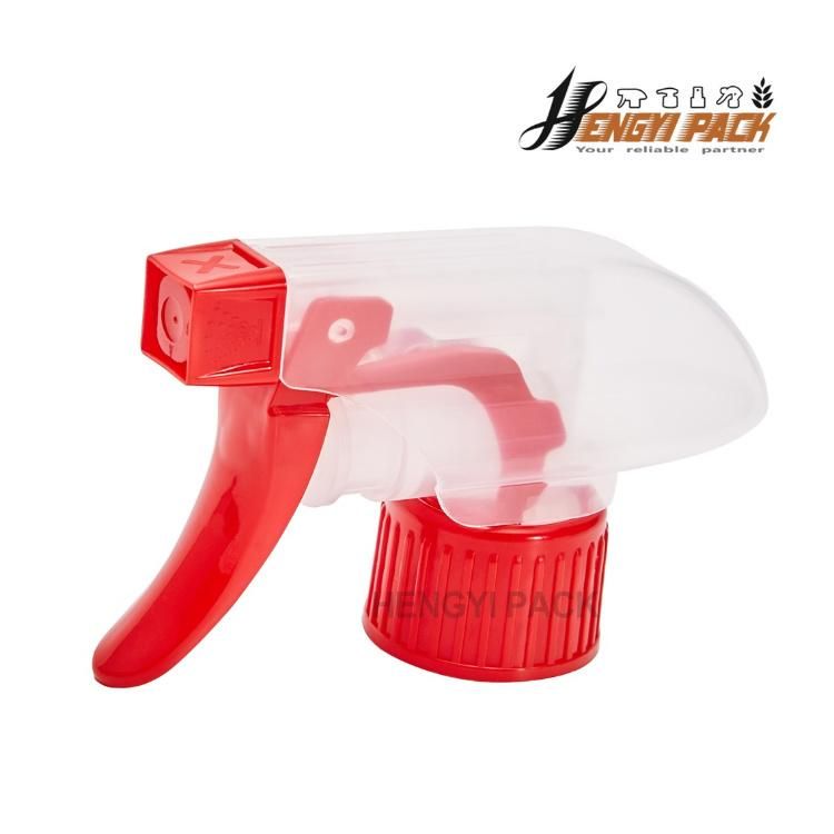 Chemical Resistant All Plastic Trigger Sprayer with 28/400 28/410 Foam/Spray/Stream Nozzle Full Plastic Trigger Ratchet Closure PCR Material Hand Pump Spray