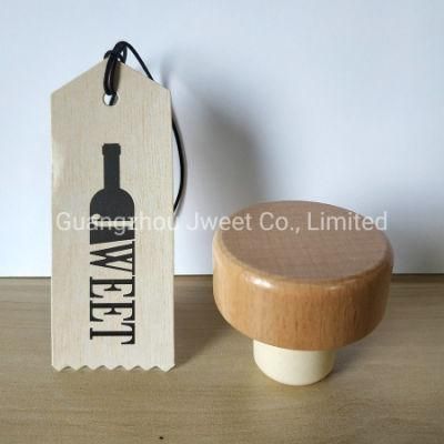 Custom Wooden Cork Stopper Wooden Liquor Bottle Stopper