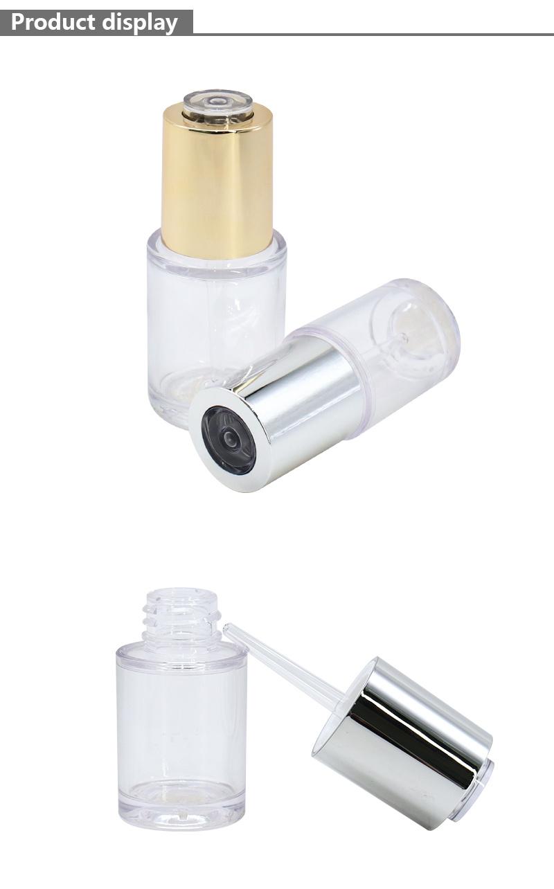 Best-Selling Pet 20ml 35ml Round Gold Silver Serum Dropper Bottle