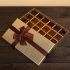 Top Quality Recycled Brown Kraft Paper Chocolate Packaging Gift Box with Ribbon