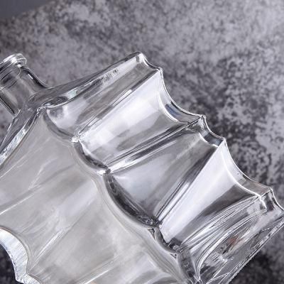 750ml High-End Glass Bottle for Whisky Wine Vodka
