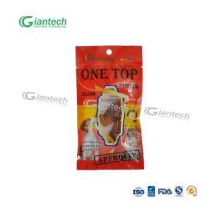 High Quality Laminated Plastic Resealable Custom Three Side Seal Bag for Pet Food with Transparent Window