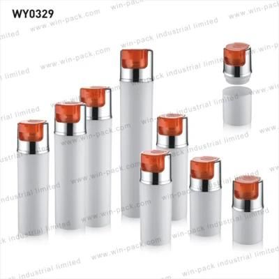 Hot Seller Cosmetic 30ml Press Airless Pump Lotion Bottle with Aluminum Cap