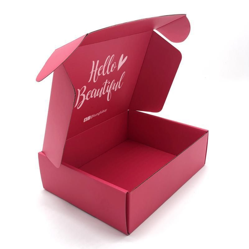 Customized Foldable Double Printing Gift Cosmestic Apparel Candy Corrugated Paper Package Boxes