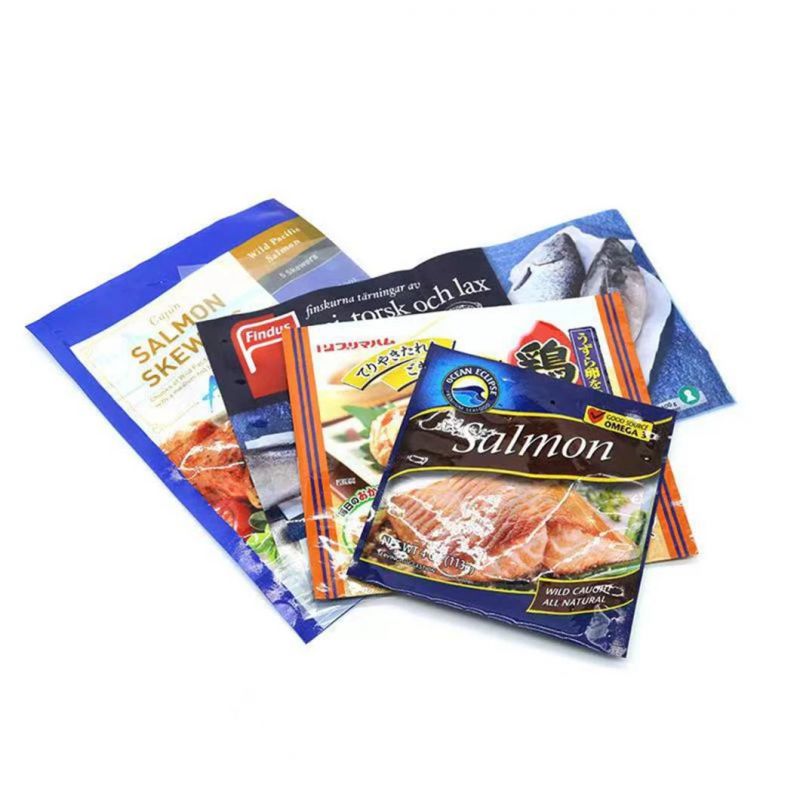 Fish and Shrimp Packing Bags Frozen Fish/Shrimp/Seafood Flexible Packaging Bag with High Barrier Seafood Packaging Bags