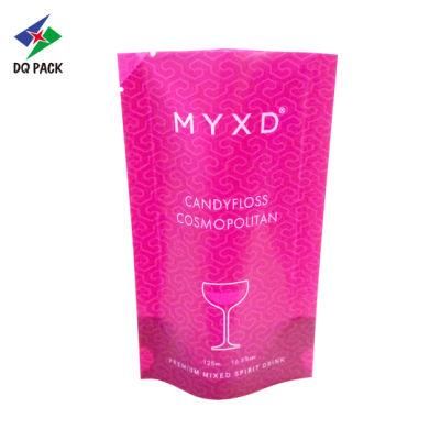 Dq Pack Custom Printed Spout Pouch Wholesale Plastic Packaging Pouch Stand up Pouch for Fruit Pulp Drink Packaging