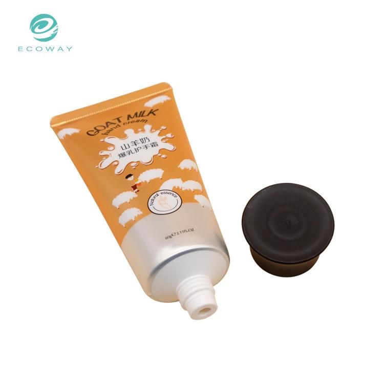 Empty Cosmetic Cream Packaging 60ml Hand Cream Tube with Doctor Cap