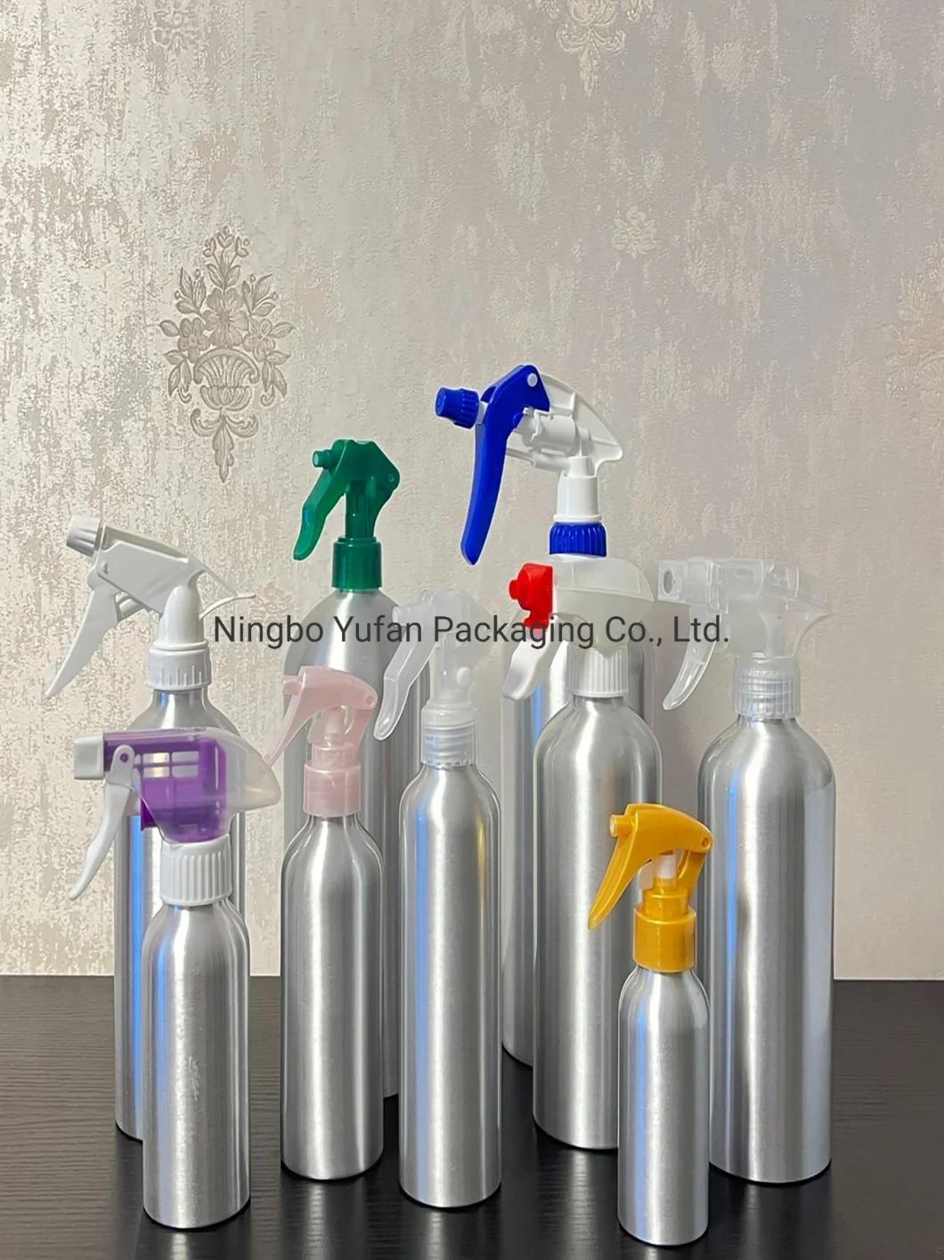 White Pump Aluminum Cosmetic Dispenser Mist Spray Bottle