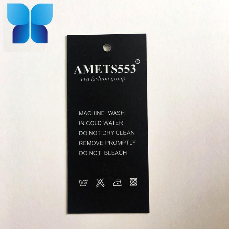 Free Design Professional Custom Garment Label Paper Hang Tag