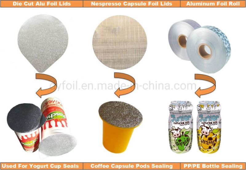 Aluminum Foil Lids for Sealing Plastic Cup From China