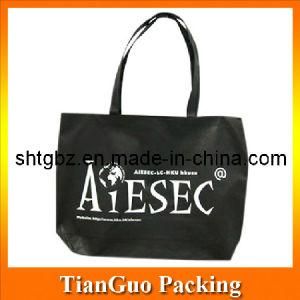 Black Color Reusable Polypropylene Bag (NW-28TG)