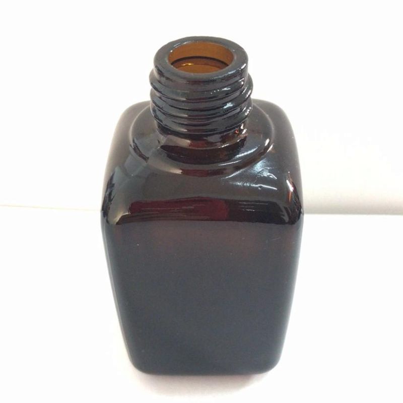 10ml/20ml/30ml/50ml/100ml High Quality Amber Square Glass Essential Oil Bottle