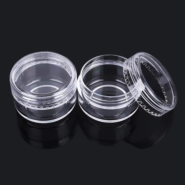 Hot Sale 3G 5g 10g 15g 20g 30g Mini Clear PS Plastic Cosmetic Jar for Skin Care Cream