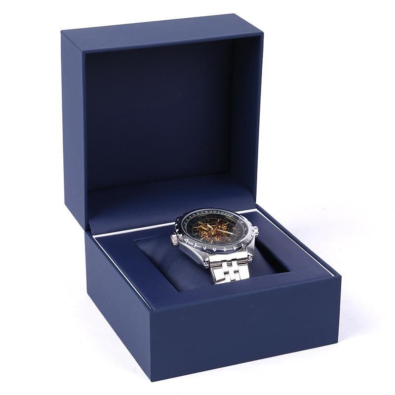 Luxury Custom Logo Popular Wooden Watch Mens Packaging Case PU Leather Storage Gift Watch Box