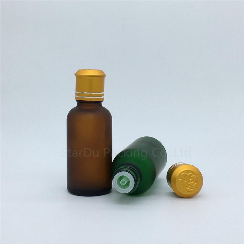 Travel Bottle 30ml Green Blue Amber Glass Bottle