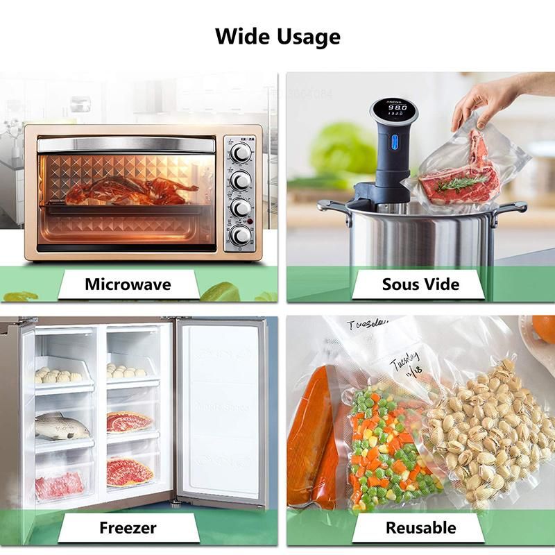 Vacuum Sealer with Hand Pump Food Storage Bags Longer Storage Bags Food Sealer Valve System Bags Keep Food Saver