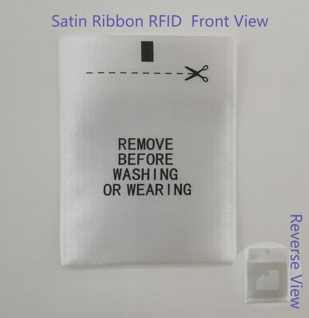 Satin Ribbon RFID Tag for Garment Sewing Care Label