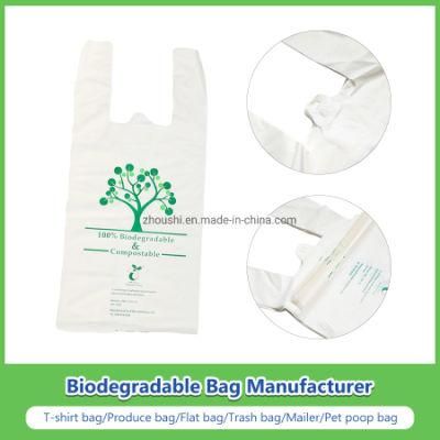 100% Biodegradable Compostable T-Shirt Bags for Water