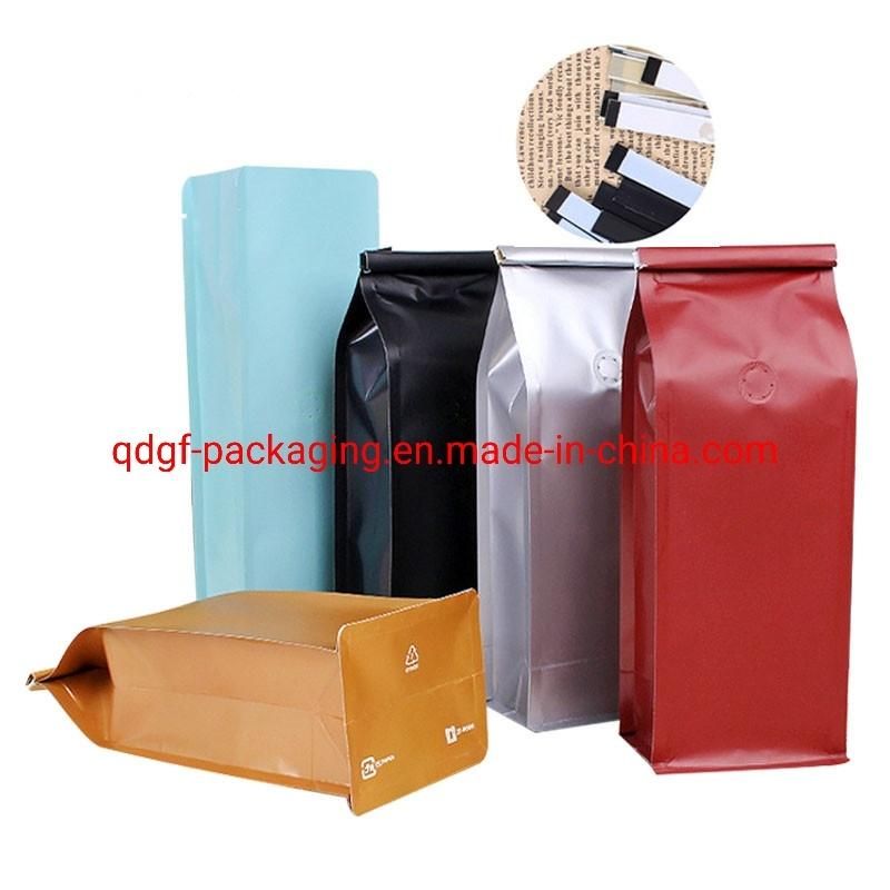 Custom Print Flexible Coffee Tea Nuts Nuts Upright Plastic Bags