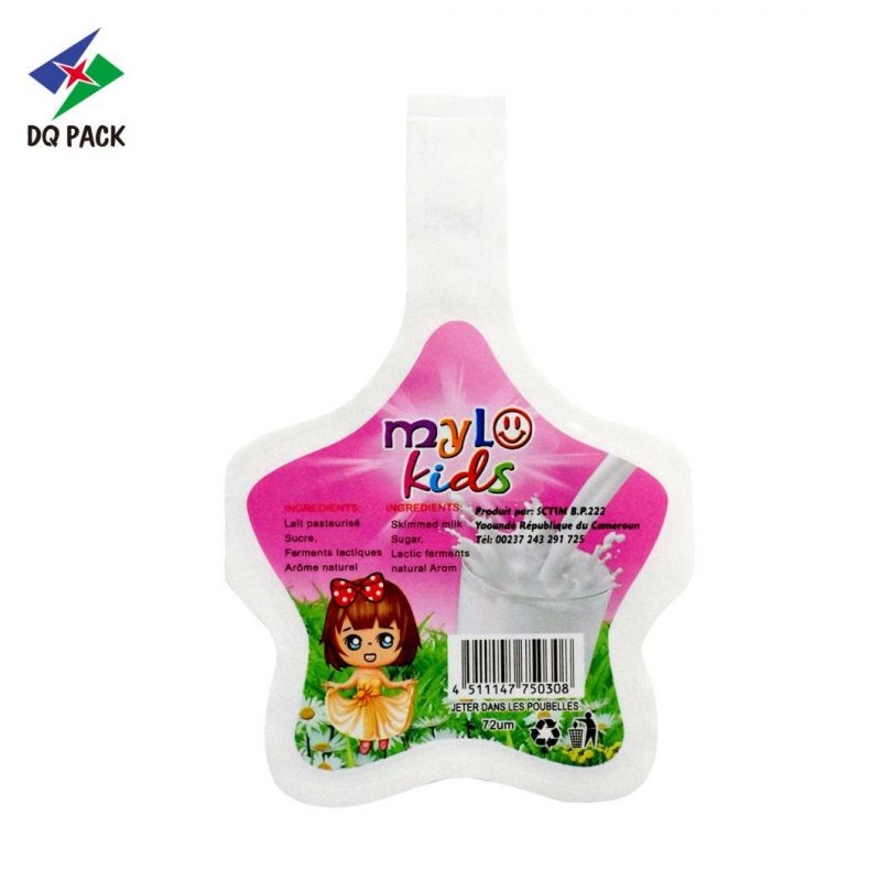 Customized Printing 70ml Injection Shape Pouch Plastic Bag