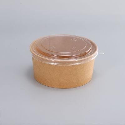 Biodegradable PE/PLA Coated Round Food Grade Brown Kraft Paper Soup Cup