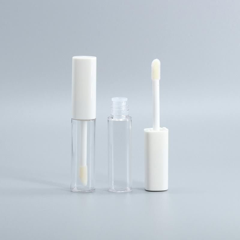 5ml Round Lipgloss Tubes Clear Plastic Makeup Packaging Lipgloss Containers