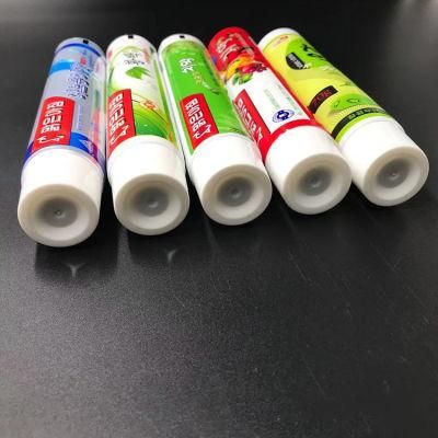 Plastic Squeeze Toothpaste Tube with Screw Cap for Cosmetic Packaging