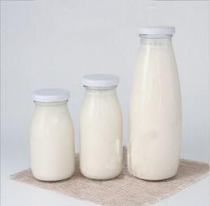 Hot Sale 200ml 250ml 500ml Empty Glass Milk Bottles Glass Packaging Takeaway Milk Bottles